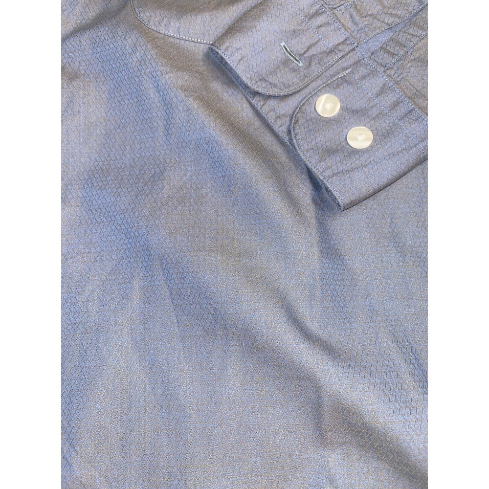 Perry Ellis Portfolio Dress Shirt Mens Size 15.5 blue gray - Picture 3 of 7
